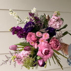 Grape Soda seasonal flower bunch, deep purple and violet blooms