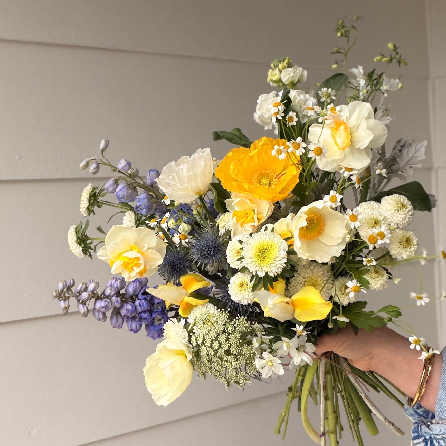 Sun Butter flower bunch by bunch. — buttery yellow, cream and gold seasonal blooms, Adelaide Hills florist
